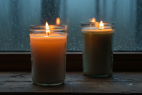 Moody Rainy Forest Candles