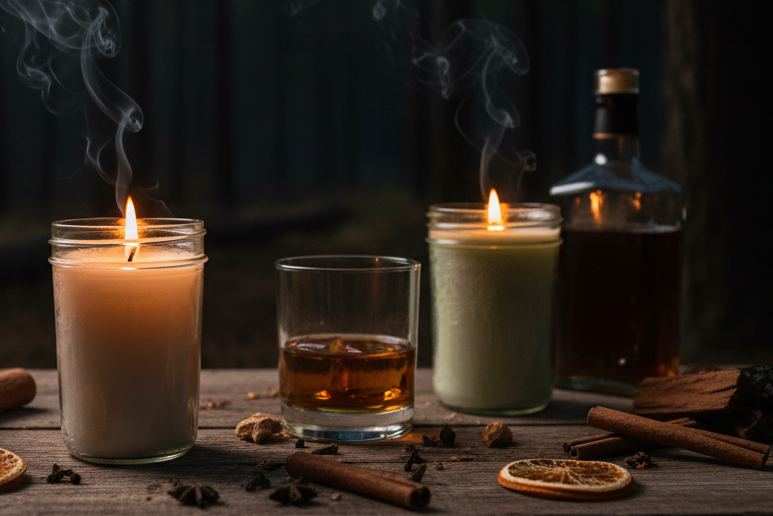 Smoky Bourbon Forest Table